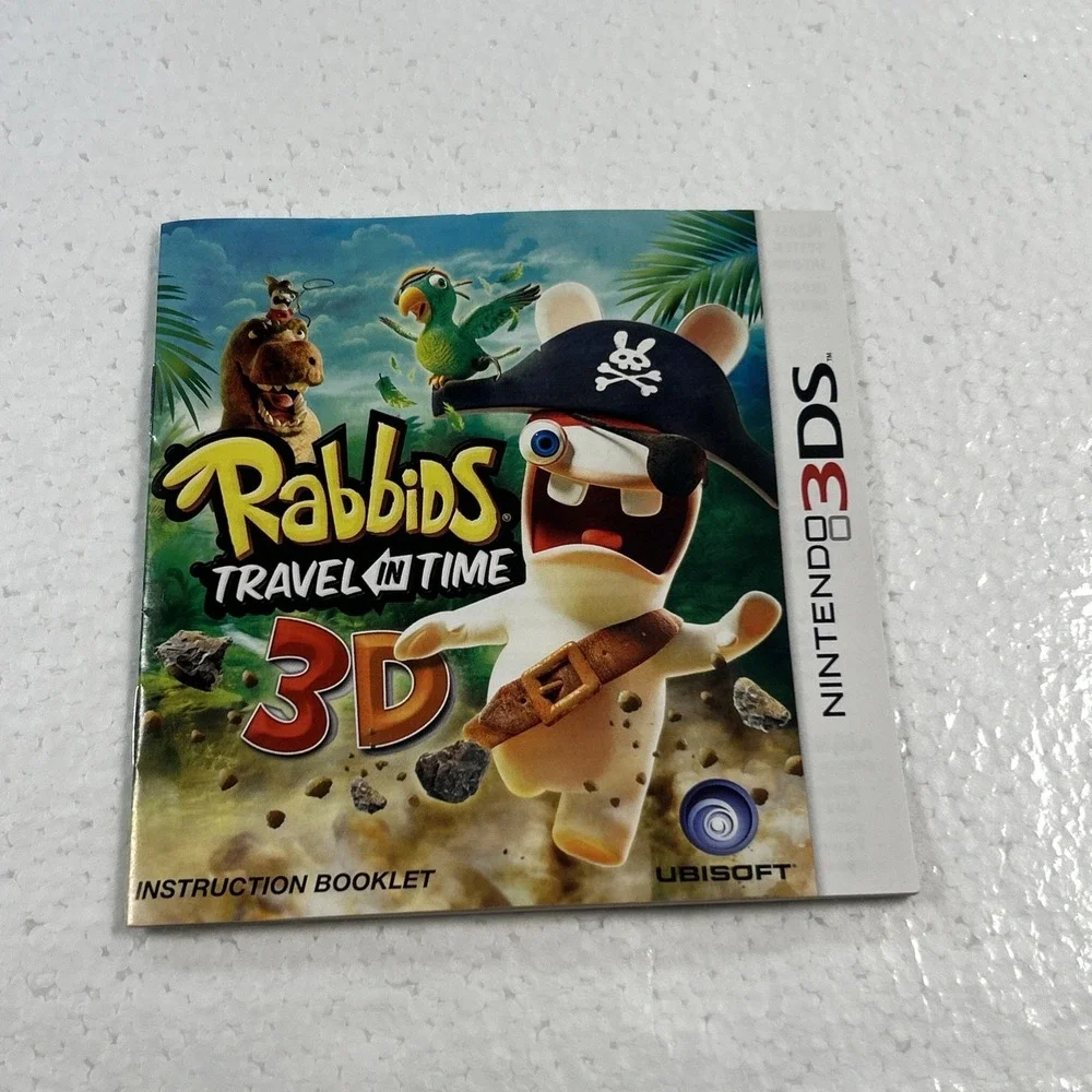 Nintendo 3DS Rabbids: Travel in Time 3D 2011 Complete in box CIB Working